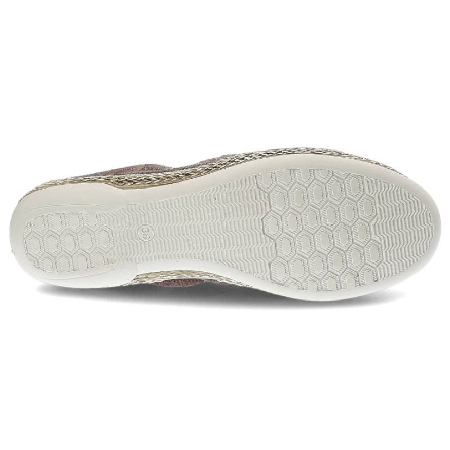 Szare Espadryle Lemar Damskie Wygodne Lekkie Buty