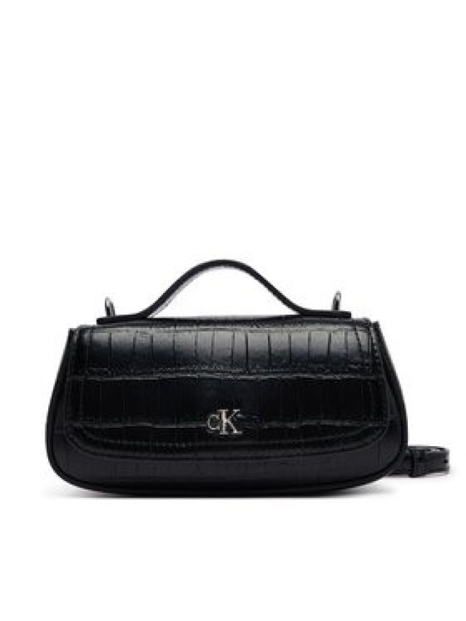 Calvin Klein Torebka Ck Croc Top Handle Bag LV04F3903G Czarny