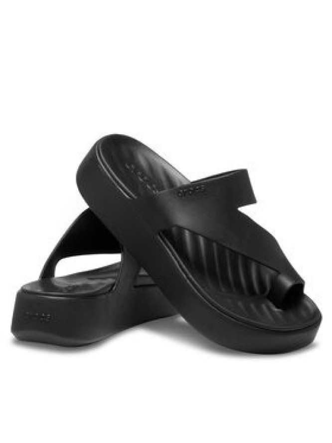 Crocs Japonki Getaway Platform Toe Loop 210834 Czarny