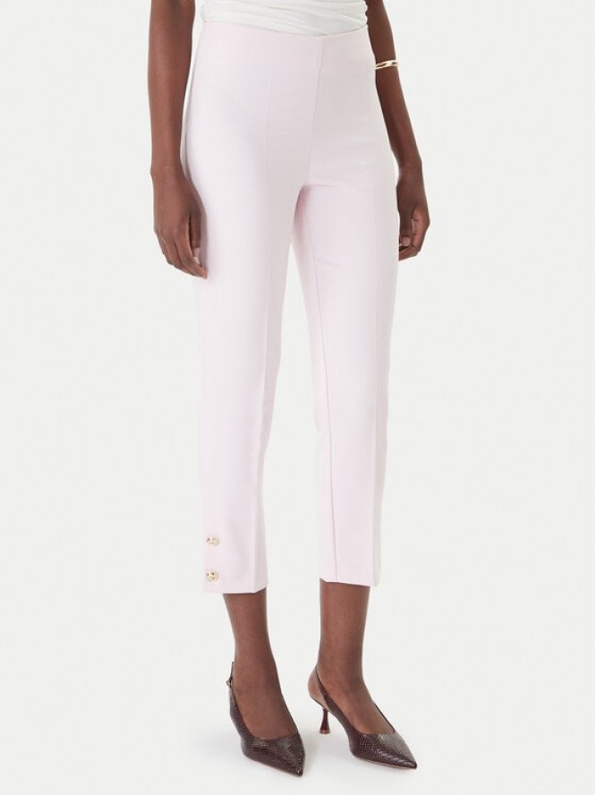 Rinascimento Spodnie materiałowe CFC0128641003 Różowy Slim Fit