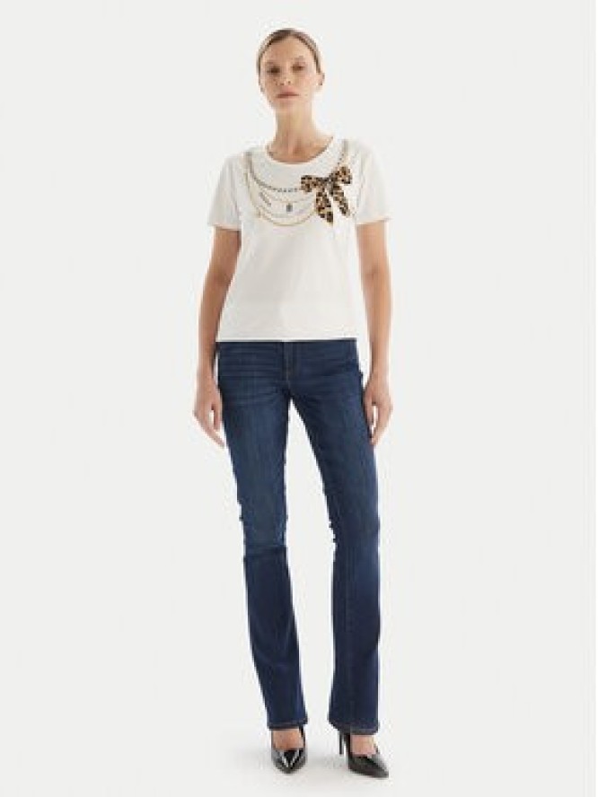 Fracomina T-Shirt FR25WT3004J40108 Biały Regular Fit