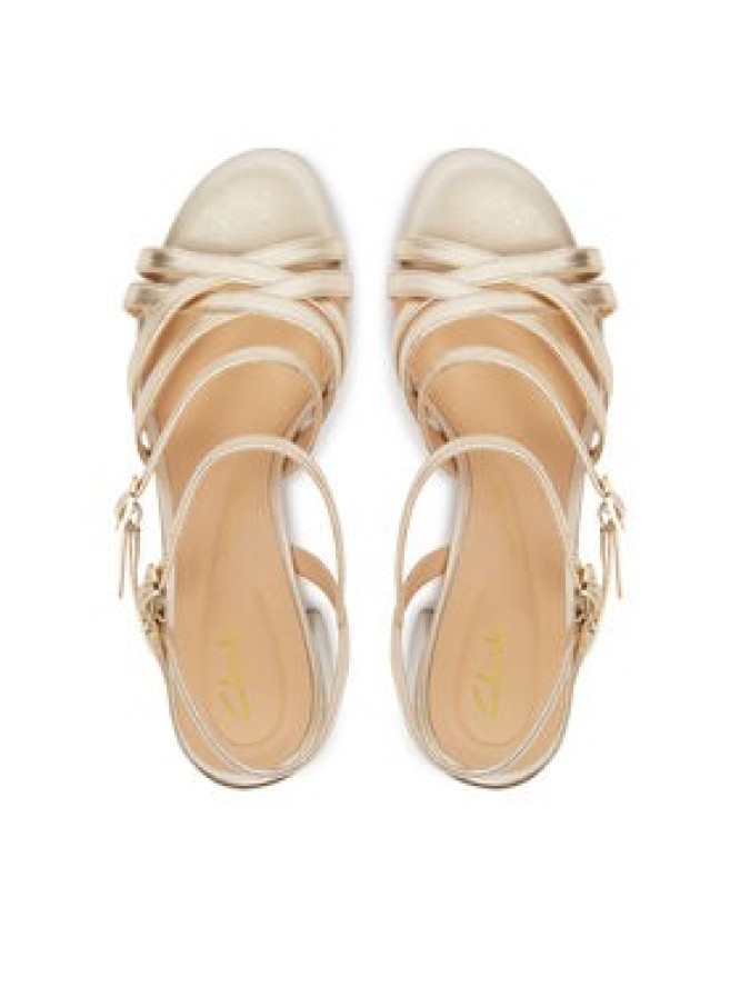 Clarks Sandały Ezoria Strap 26185896 Złoty