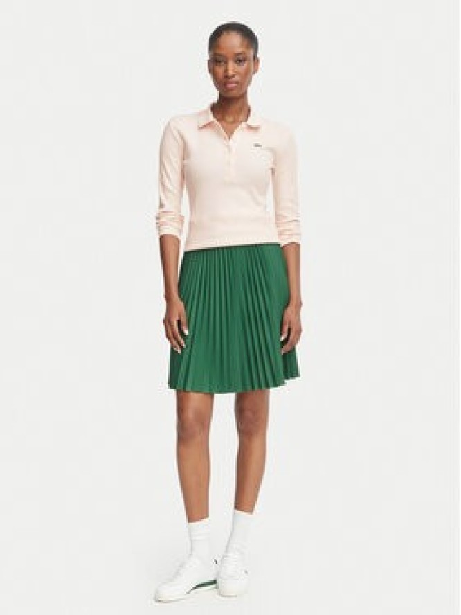 Lacoste Polo DF5281 Różowy jasny Slim Fit