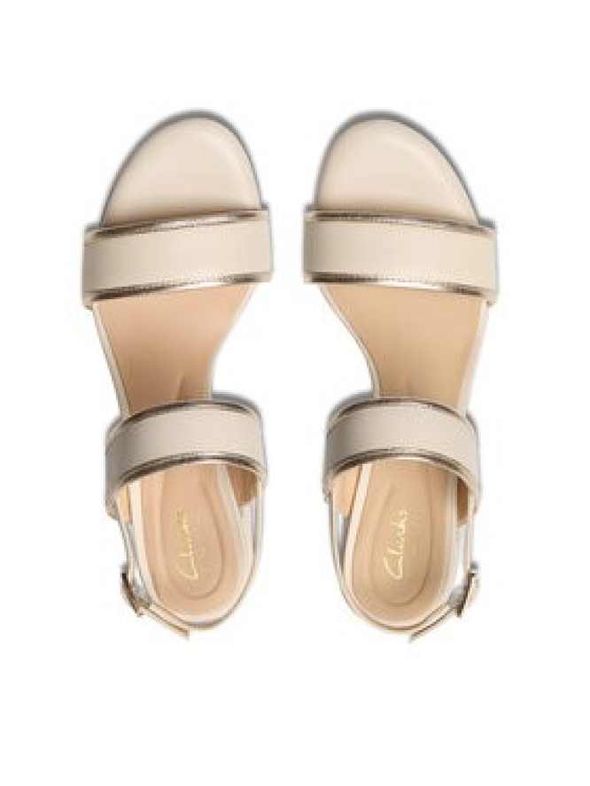 Clarks Sandały Ezoria Sling 26181301 Beżowy