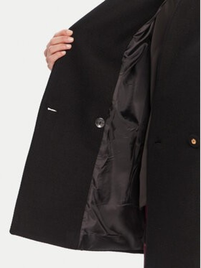 Rinascimento Płaszcz wełniany CFC0126222003 Czarny Slim Fit