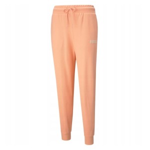 Spodnie damskie Puma Modern Basics High brzoskwiniowe