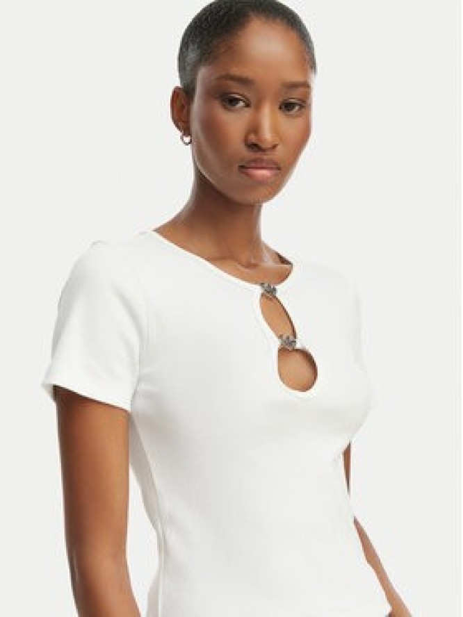 HUGO T-Shirt Diheart 50562071 Biały Slim Fit