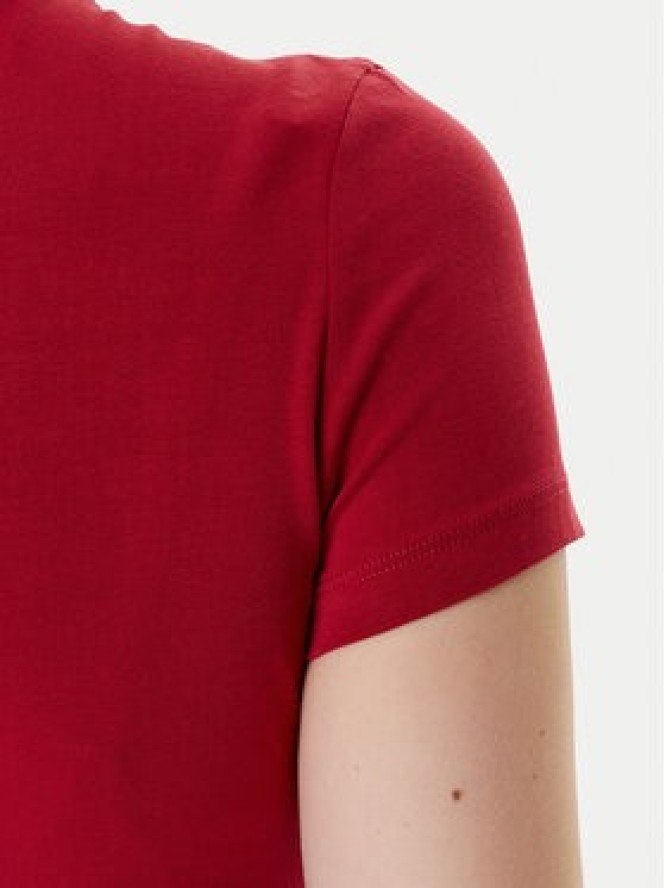 Guess T-Shirt W4BI26 J1314 Bordowy Regular Fit