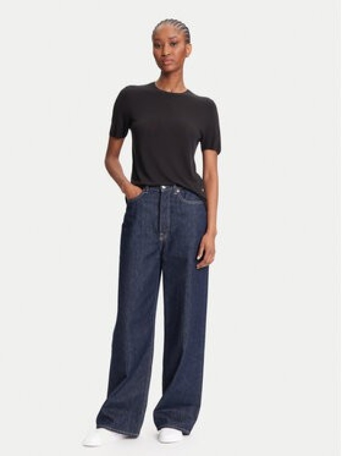 Calvin Klein Sweter LV044A307G Czarny Regular Fit