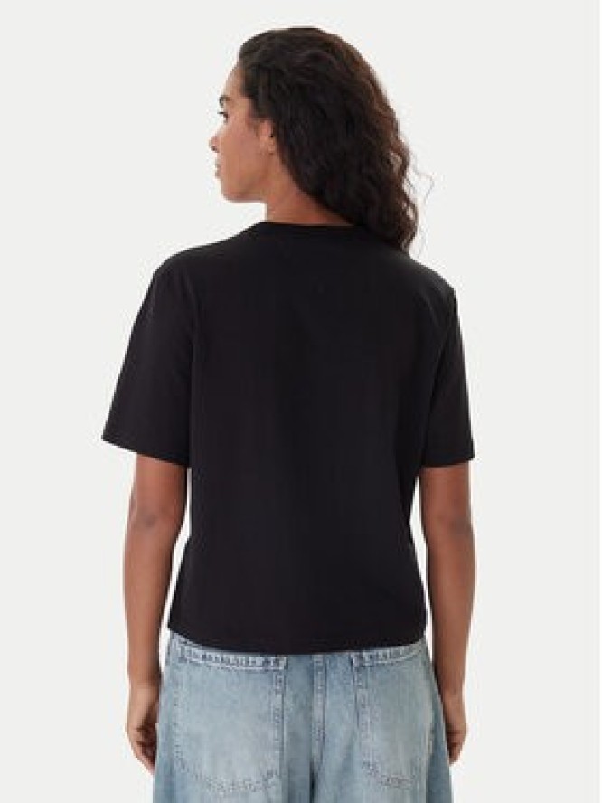 Tommy Jeans T-Shirt Badge DW0DW22202 Czarny Boxy Fit