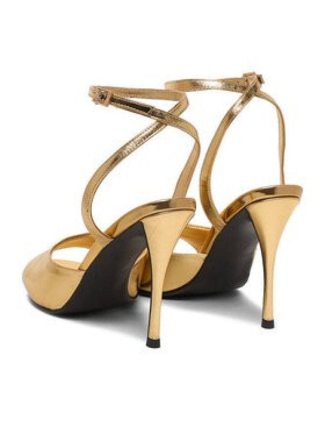 Eva Minge Sandały EO-FLORA-LT1605-6 Złoty