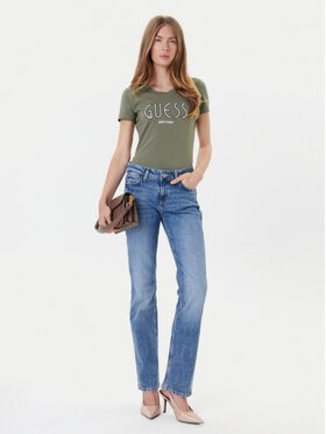 Guess T-Shirt W5YI05 J1314 Khaki Regular Fit