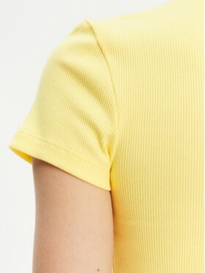 Lacoste T-Shirt TF5538 Żółty Slim Fit