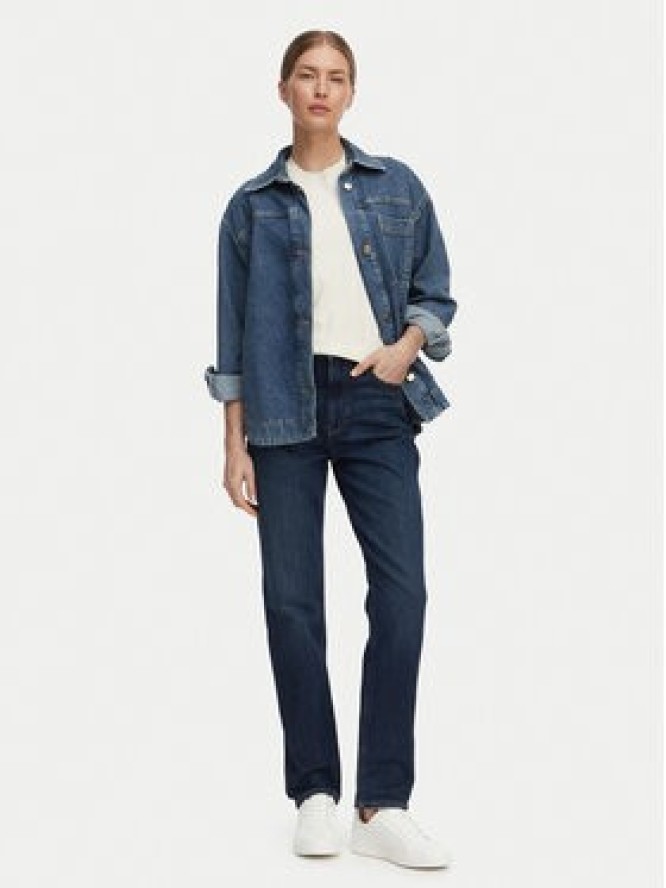 Calvin Klein Jeans Jeansy Thompson LV047D842G Granatowy Mom Fit