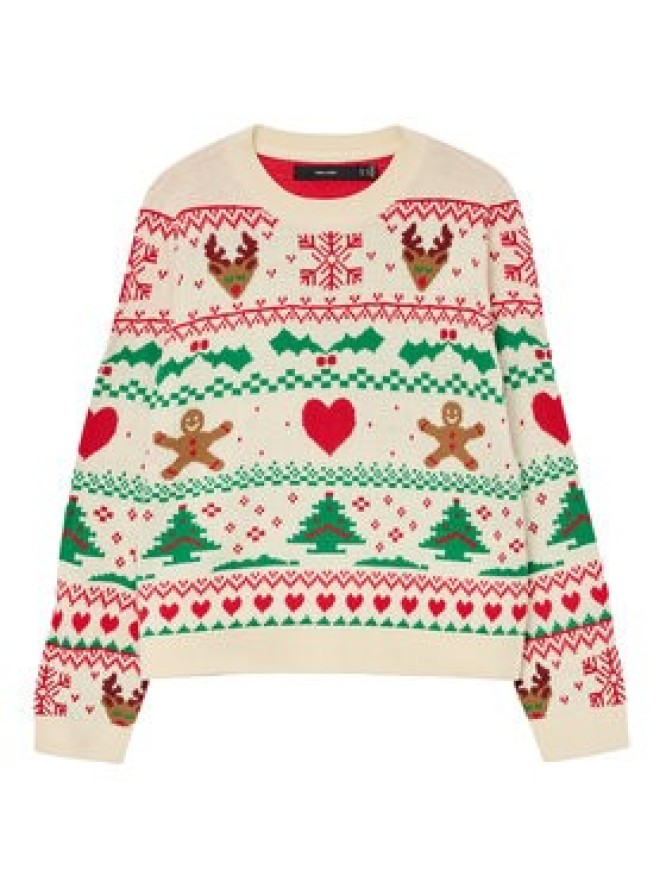 Vero Moda Sweter New Christmas 10334011 Kolorowy Regular Fit
