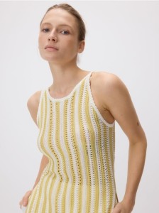 Ażurowy top - wielobarwny