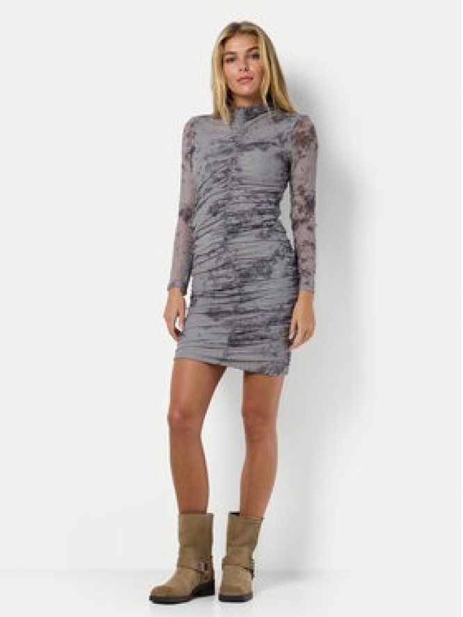 Noisy May Sukienka codzienna Iggy 27031596 Szary Slim Fit