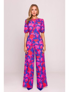 made of emotion Kombinezon w kolorze granatowo-różowym rozmiar: L