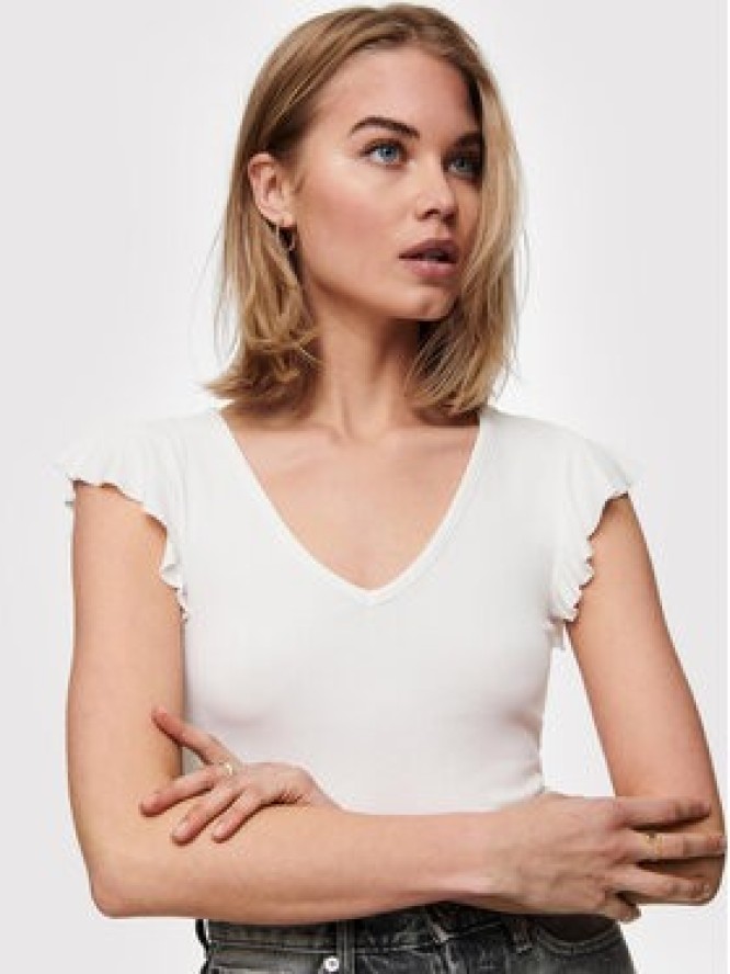 ONLY Bluzka Belia 15227187 Biały Regular Fit