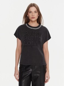 LOLA CASADEMUNT T-Shirt LF2515030 Szary Loose Fit