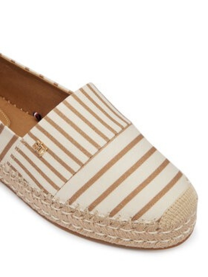 Tommy Hilfiger Espadryle Th Platform Espadrille Stripes FW0FW09143 Beżowy