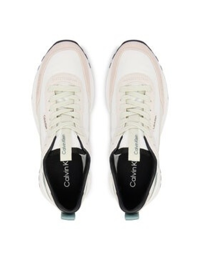 Calvin Klein Sneakersy Hike Runner Nylon Mix HW0HW03279 Biały