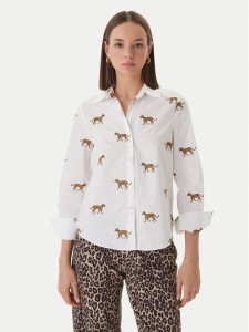 LOLA CASADEMUNT Koszula LS2615059 Biały Regular Fit