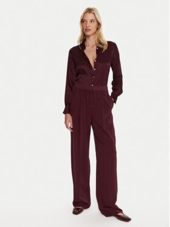 Marella Spodnie materiałowe Vanto 2523136065 Bordowy Regular Fit