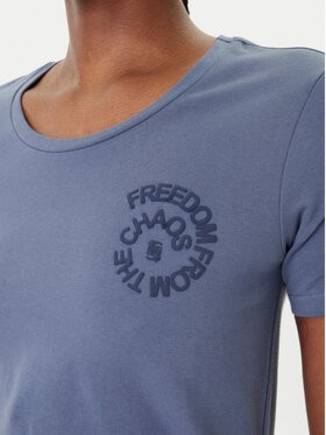 Quiksilver T-Shirt Lintah EQWZT03193 Niebieski Regular Fit