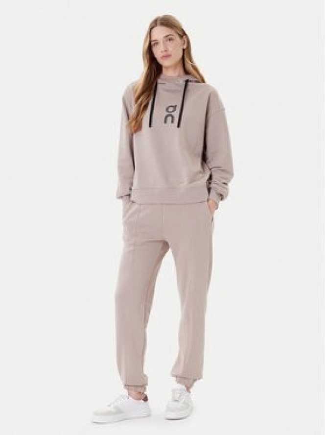 On Spodnie dresowe Club Pants 1WE1005 Beżowy Relaxed Fit