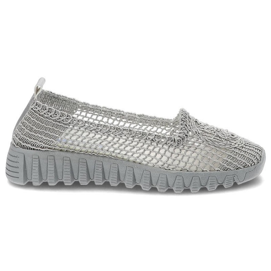 Szare Półbuty New Performance Damskie Wygodne Obuwie