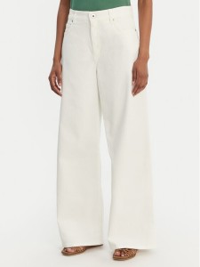 Weekend Max Mara Jeansy Medina 2615131051 Biały Wide Leg
