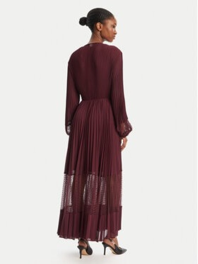 TWINSET Sukienka wieczorowa 252TP2641 Bordowy Regular Fit