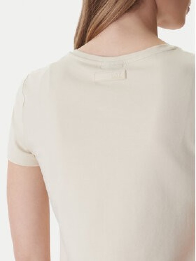 EA7 Emporio Armani T-Shirt 7W000993 AF18401 Beżowy Regular Fit