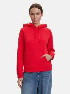 Tommy Jeans Bluza DW0DW19958 Czerwony Regular Fit