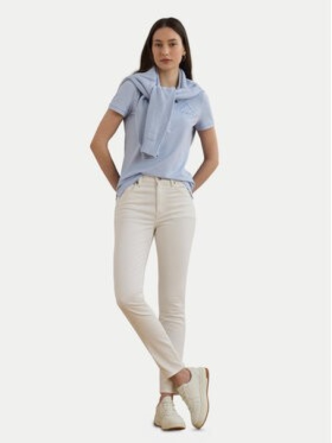 LAUREN RALPH LAUREN Polo 200966129001 Błękitny Slim Fit