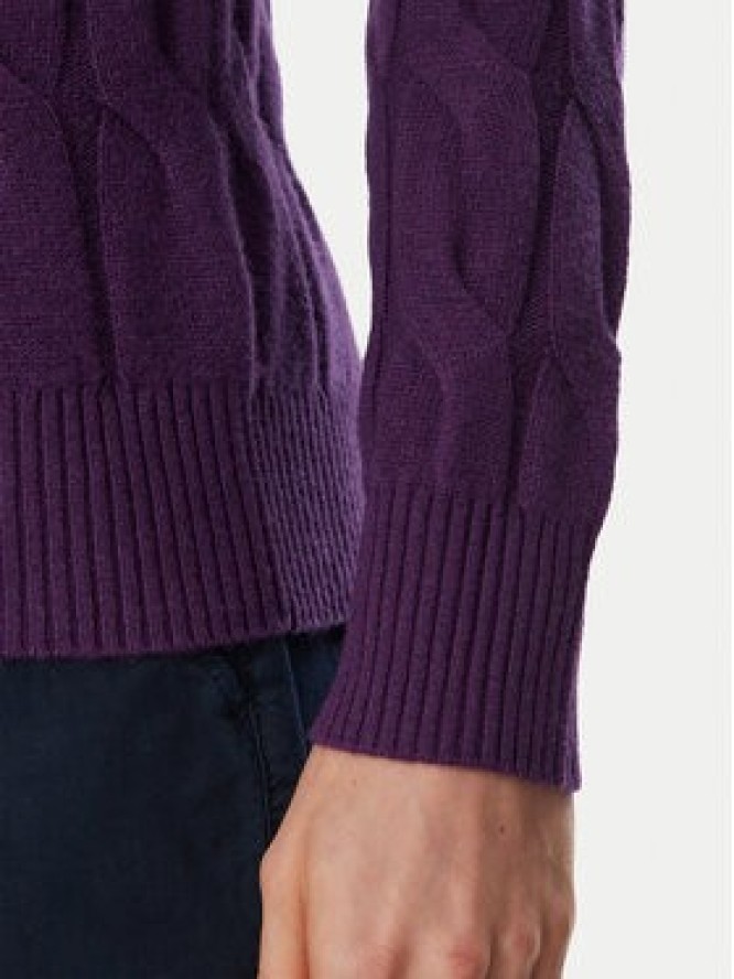 Tommy Hilfiger Sweter WW0WW43586 Fioletowy Regular Fit