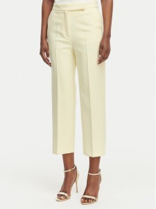 Morgan Spodnie materiałowe 261-PVADO.F Żółty Regular Fit
