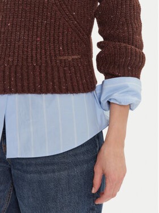 Tommy Jeans Sweter DW0DW21686 Brązowy Relaxed Fit