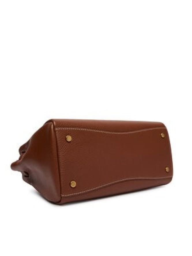 Tommy Hilfiger Torebka American Icon Mini Tote Leather AW0AW17926 Brązowy