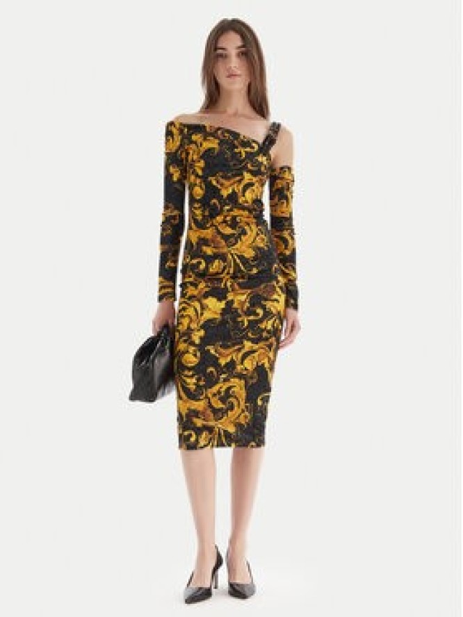 Versace Jeans Couture Sukienka koktajlowa 79HAO974 JS508 Czarny Slim Fit