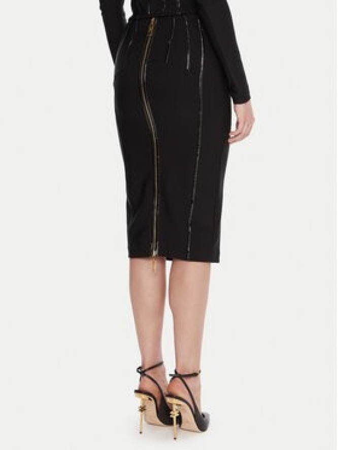 Elisabetta Franchi Spódnica ołówkowa GO-124-57E2-V460 Czarny Slim Fit