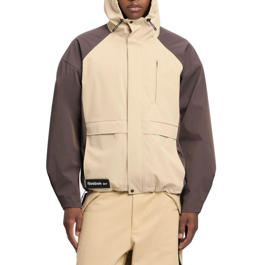 Kurtka REEBOK UTILITY SHELL JACKE Brązowy