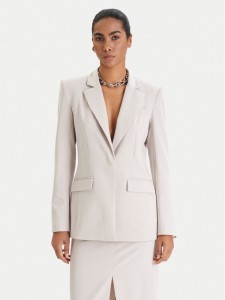 Patrizia Pepe Marynarka 8S0582/A498-S748 Szary Regular Fit