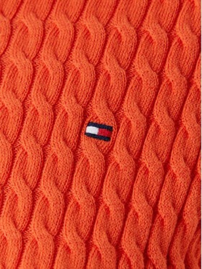 Tommy Hilfiger Sweter Fine WW0WW41474 Pomarańczowy Regular Fit