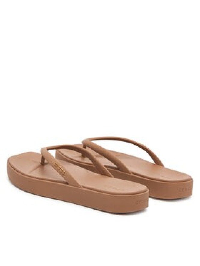 Crocs Japonki Miami Square Flatform Flip 214161 Kremowy