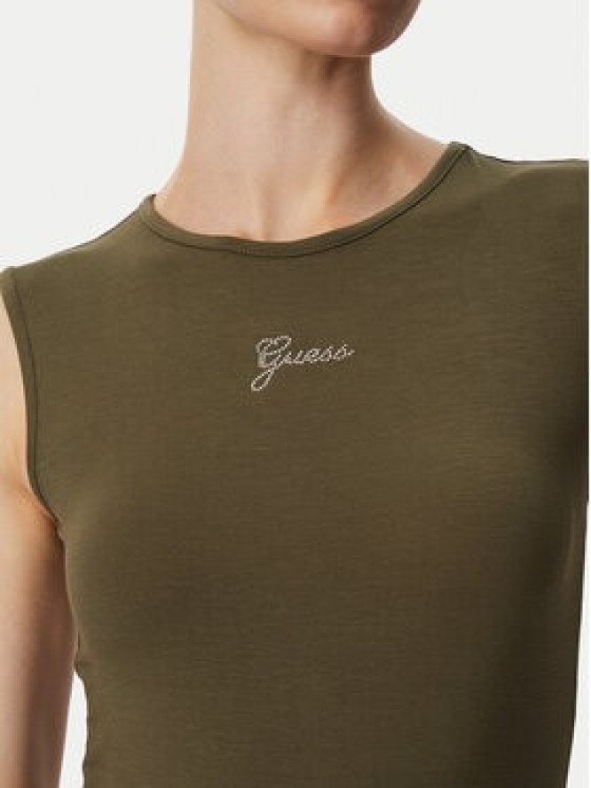 Guess Top W6YP17 K3881 Khaki Regular Fit