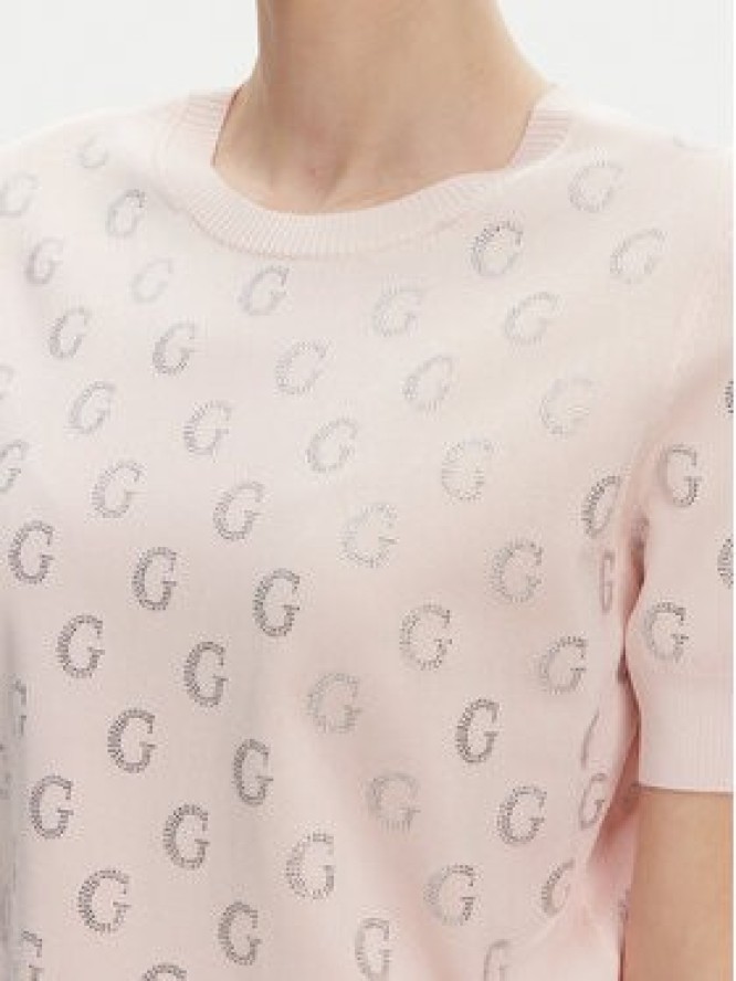 Guess Sweter W5GR05 Z3D60 Różowy Regular Fit