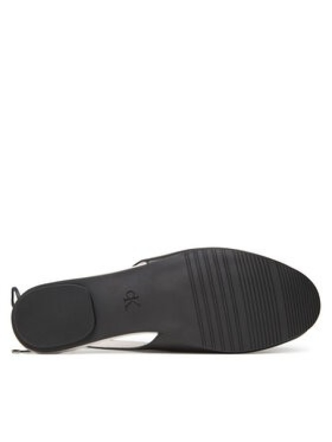 Calvin Klein Baleriny Ballerina Sling Back Lth HW0HW02655 Czarny