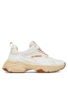 LOVE MOSCHINO Sneakersy JA15426G1OIQ411A Biały